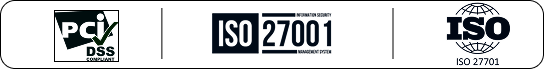 PCI DSS and ISO certified